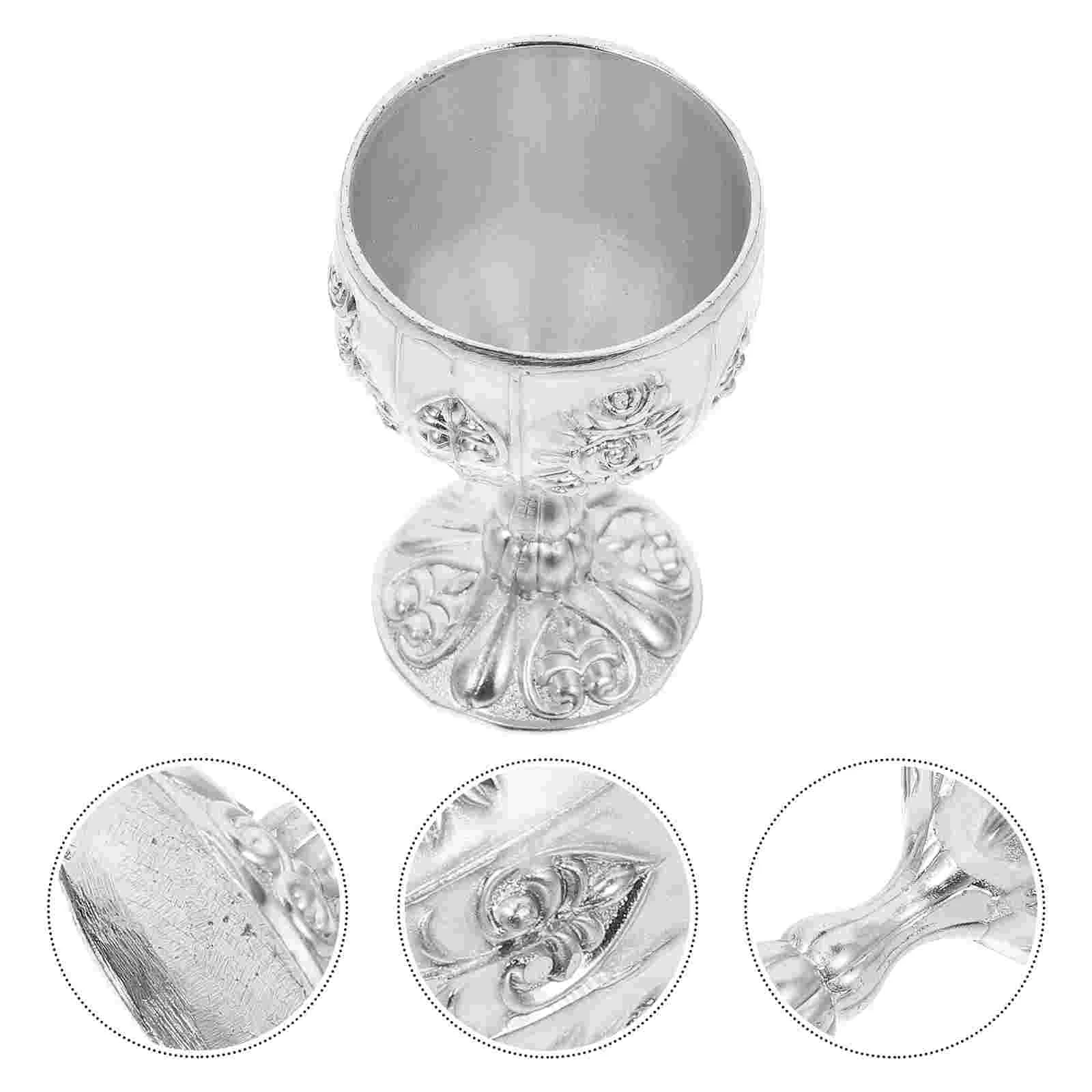 

Cup Goblet Chalice Glasses Vintage Cups Metal Medieval Retro European Champagne Cocktail Shot Royal Drinking Goblets Style