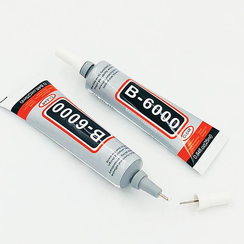 

B-6000 Adhesive with Needle, Clear, 15ml, 25ml, Multi-Function Glues Paste Adhesive Suitable for Craft, Leather, Jewelery
