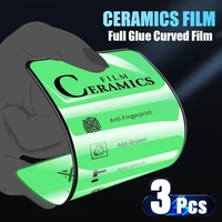 3pcs soft ceramic film for realme 8 gt 2 pro 6 7 8i 9i full cover screen protector realme gt master edition 2 c21 c3 xt x2 pro