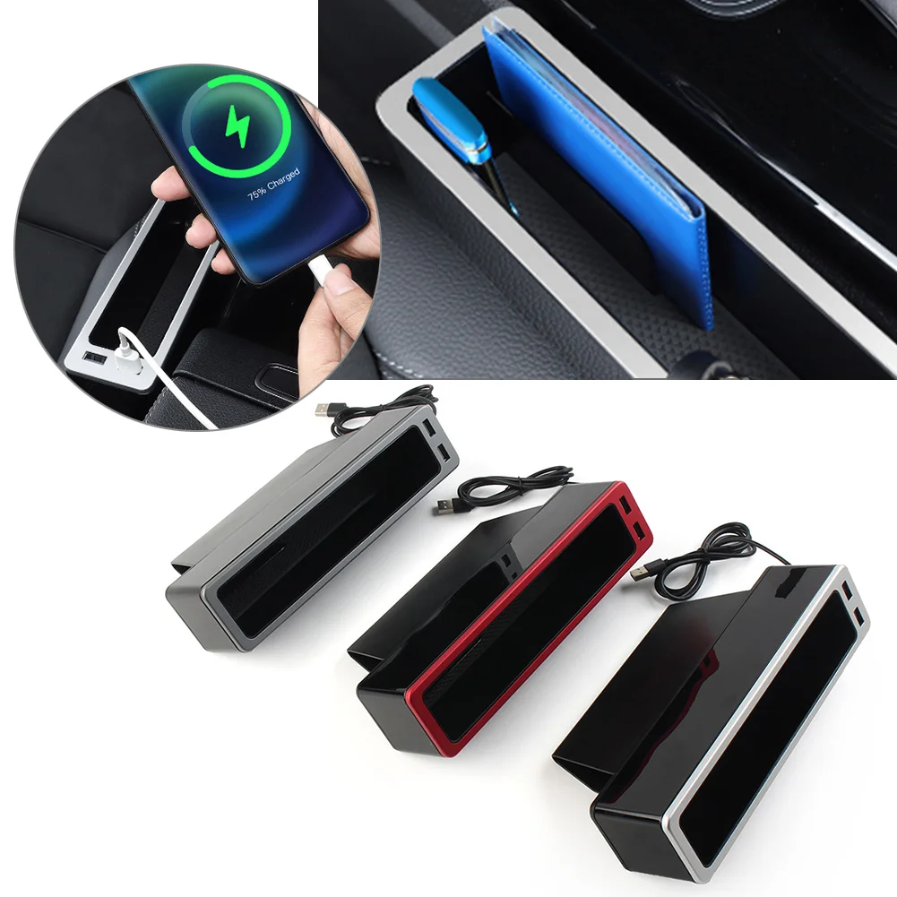

Car Seat Organizer Seat Crevice Storage Box Multifunction Gap Slit Filler Holder For Wallet Phone Slit Pocket