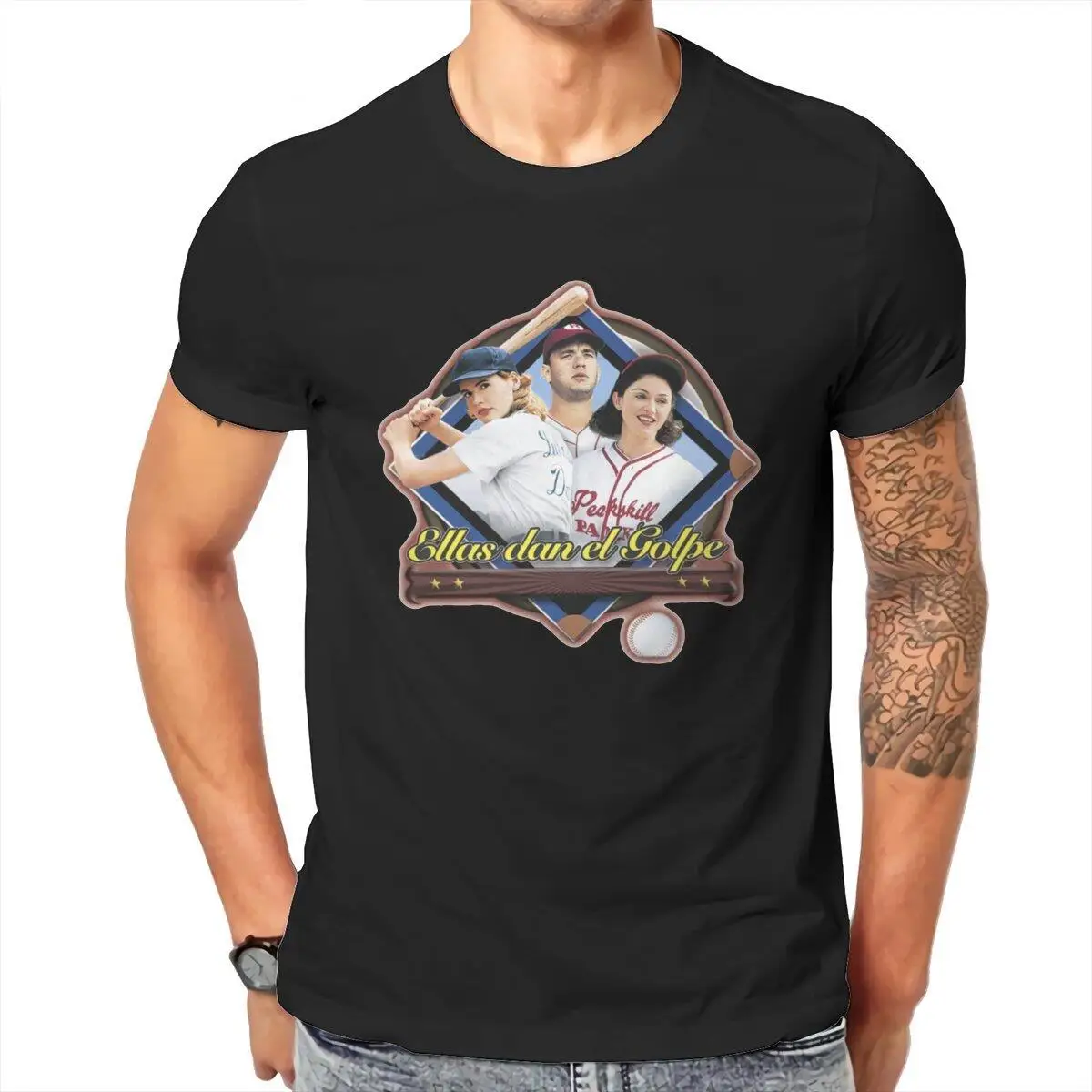 A League of Their Own  Men T Shirts Comedy Baseball Movie Funny Tee Shirt Round Collar T-Shirts 100% Cotton Gift Idea Tops