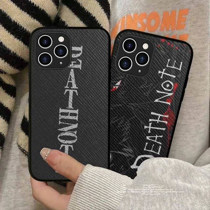 

Anime Manga Death Note Ryuk Phone Case Hard Leather Case for iPhone 11 12 13 Mini Pro Max 8 7 Plus SE 2020 X XR XS Coque