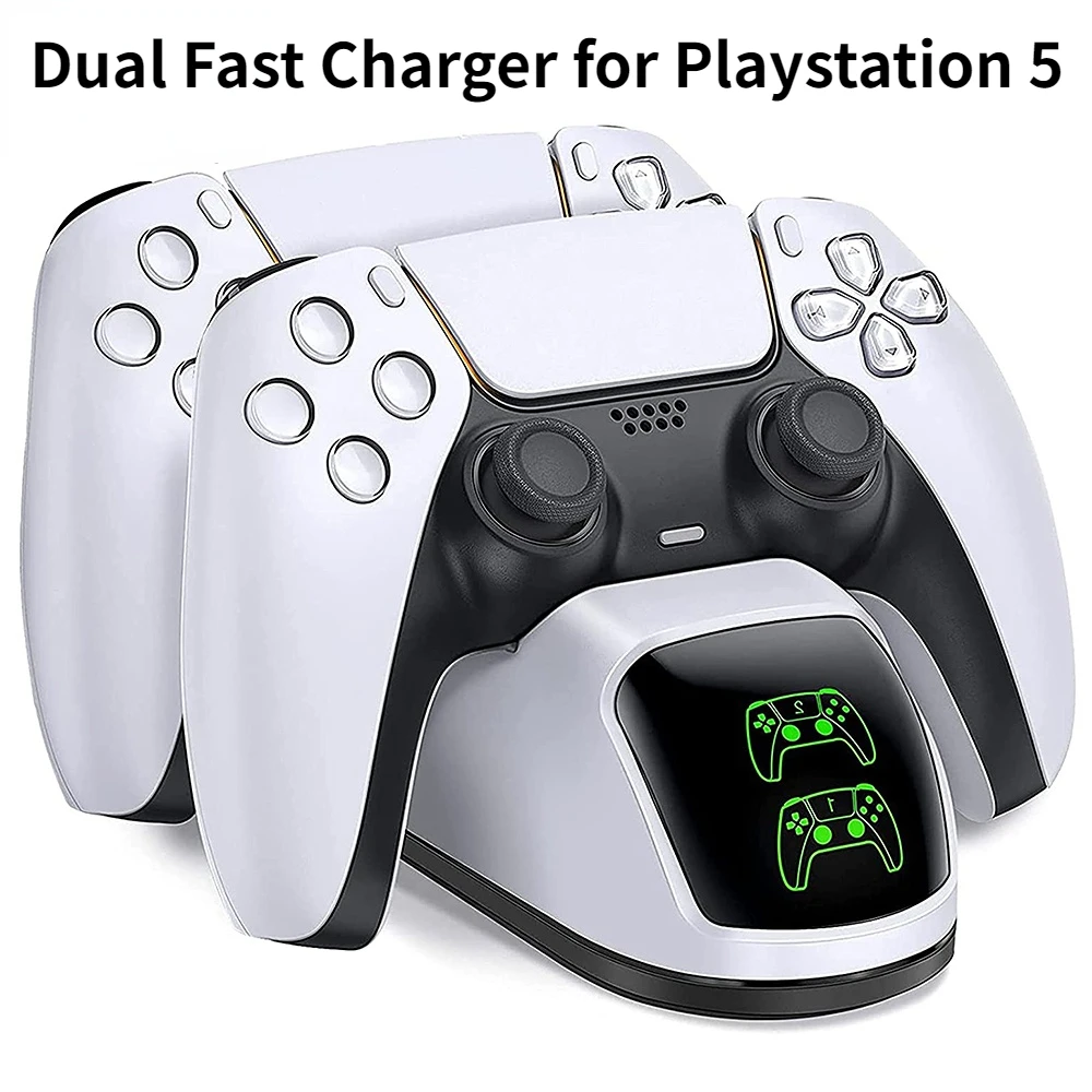 

Fast Charger for Sony PlayStation 5 Wireless Controller Charger Station Charging Cradle Dock Station With LED Indicator for PS5