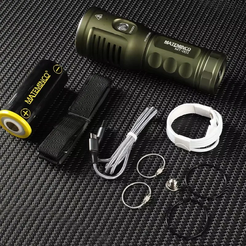 Mateminco MT-001 Фонарик 6800LM 3065M дальнего действия Type-C USB Перезаряжаемый фонарик