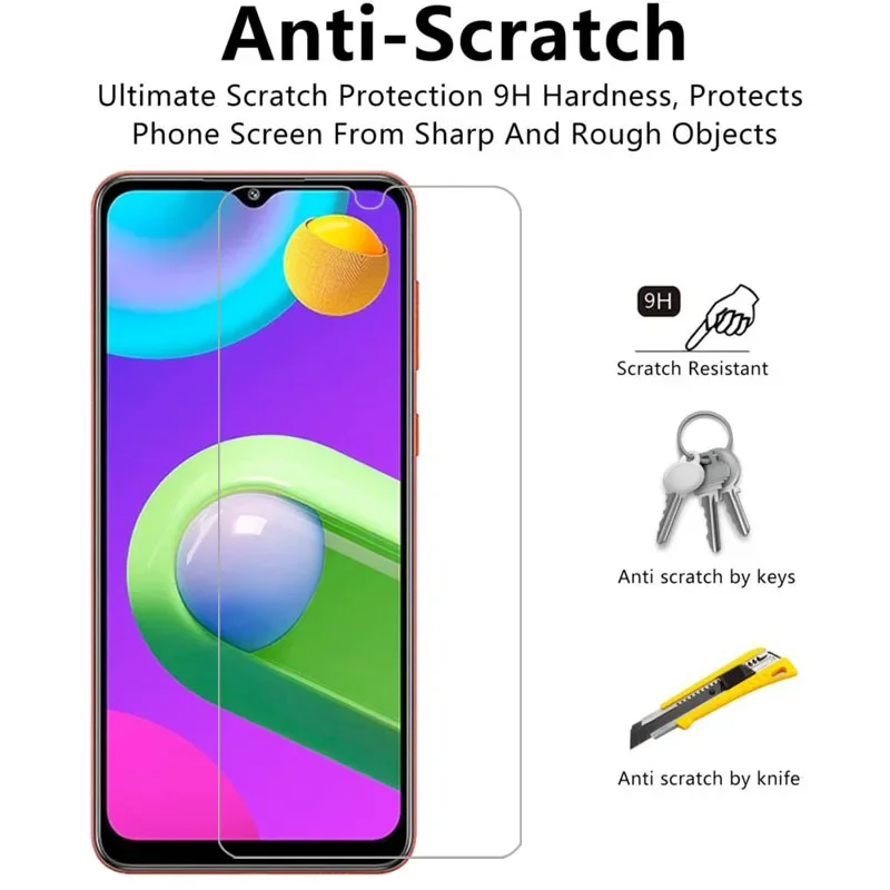 Чехол из закаленного стекла для samsung m02 чехол телефона galaxy m 02 02m n02 samsun samsumg sansung galaxi