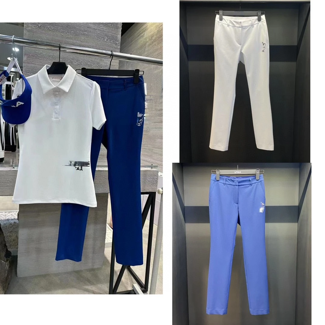 

Women's Golf Apparel Pants Summer Leisure Sports Slim Fit Stretch Breathable Versatile Long Summer Pants