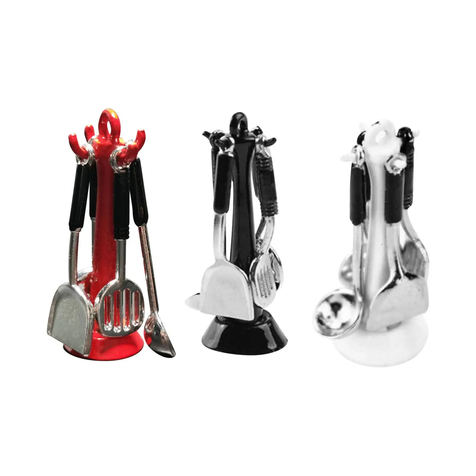 

Dollhouse Kitchen Utensil Set 1/12 Accessories Dollhouse Furniture Set for Parent Child Interaction