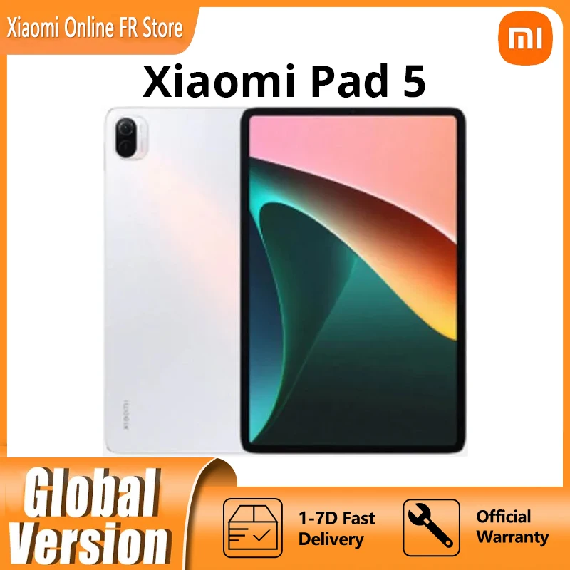 Global Version Xiaomi Pad 5 Tablet 128GB / 256GB Bluetooth Mi Pad with Snapdragon 860 11'' WQHD+ 120Hz Display Quad Stereo Speak