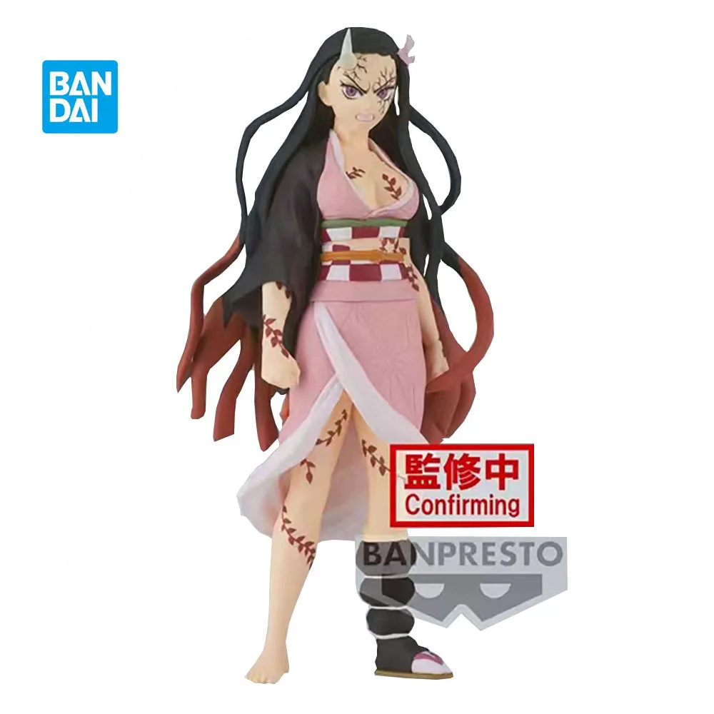 

Bandai Demon Slayer Kamado Nezuko 16cm New Cute Cartoon Anime Character Model Plastic Material Collectible Series Children's Toy