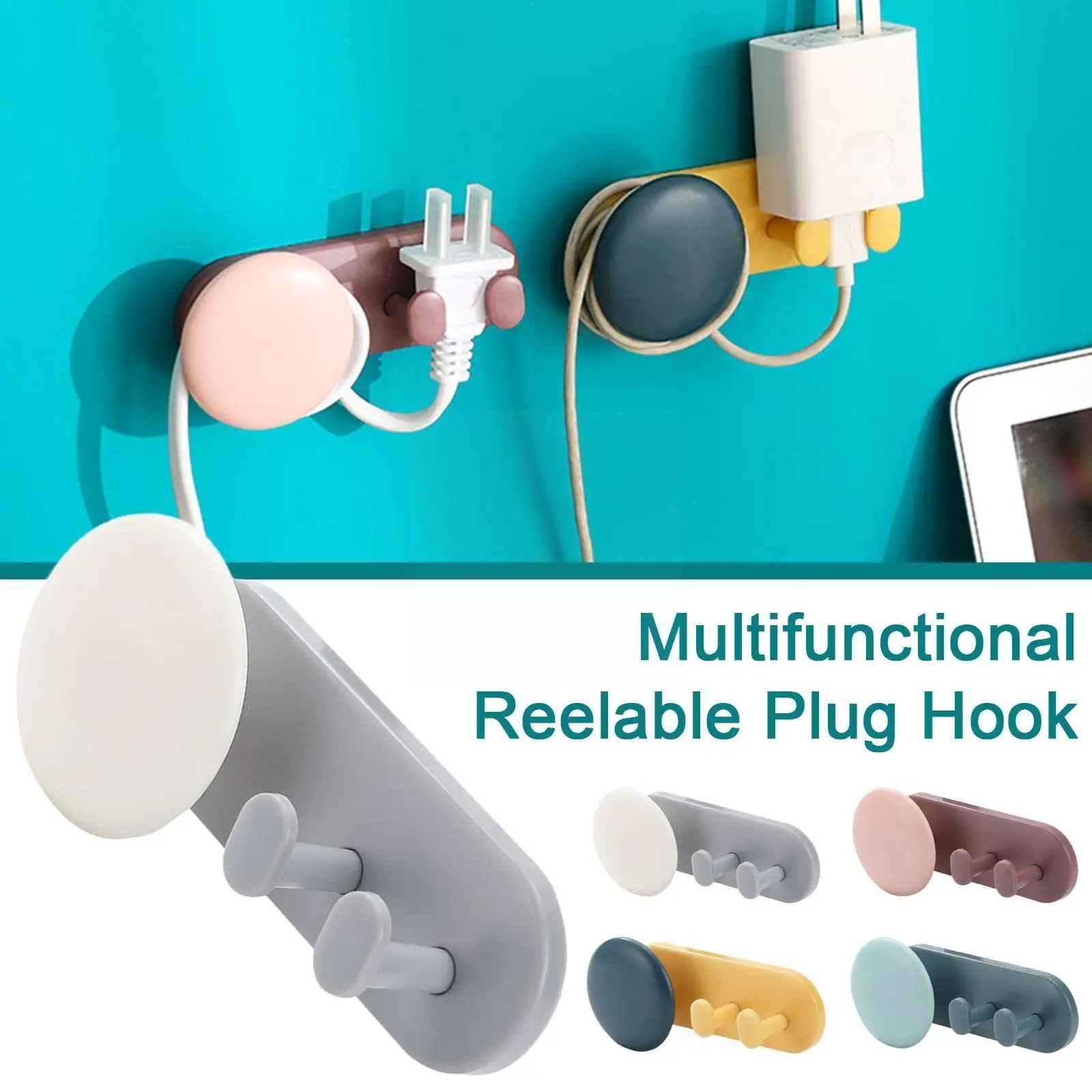 

Reusable Cable Clips Charger Cord Organizer Earphone Cable Line Charging Holder Tidy Gift Management Cord Holder Winder S5j6