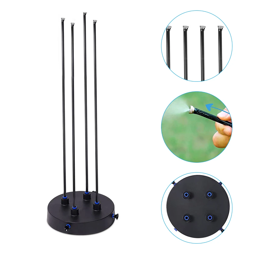 

US/EU Plug Stand-up Misting Cooling System Stand Waterer Garden Tools for Patio Pool BBQ Cooling Kids Water Playing