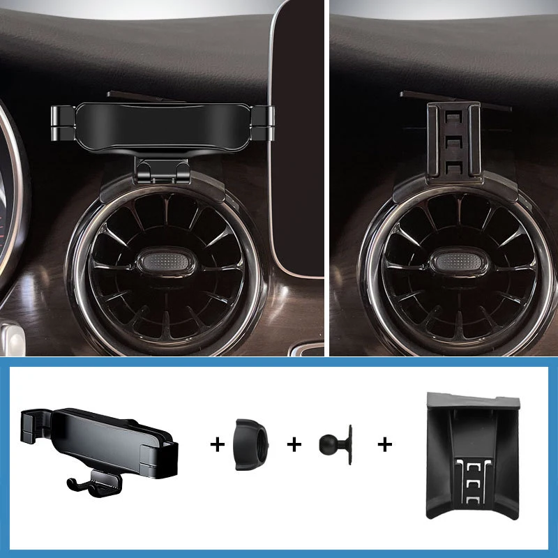 

Для Mercedes Benz V Class W447 2015-2022 Автомобильный держатель мобильного телефона Крепление вентиляционного отверстия Гравитационный кронштейн Подставка Автомодифицированные аксессуары