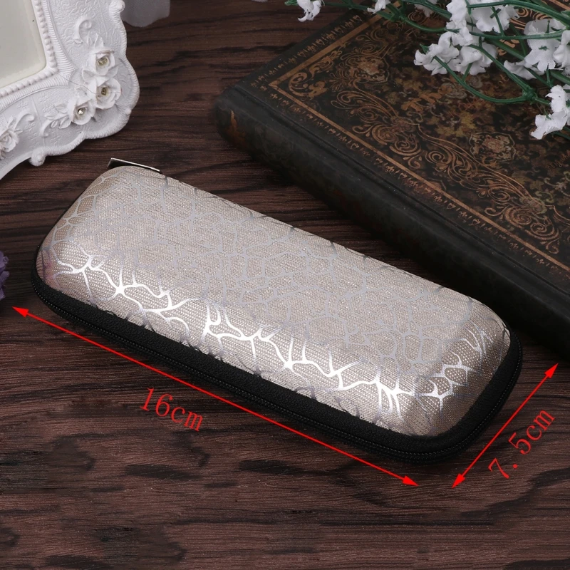 

Футляр для очков на молнии Полосатые солнцезащитные очки унисекс для защиты чехол Портативный Con