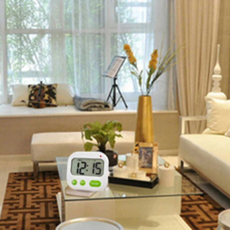 Цифровой будильник светящиеся часы с большим дисплеем будильники вибрацией