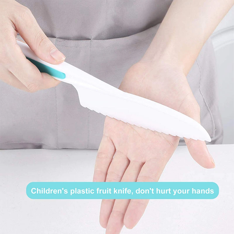 Набор из 3 нейлоновых детских ножей для реального приготовления пищи Безопасный