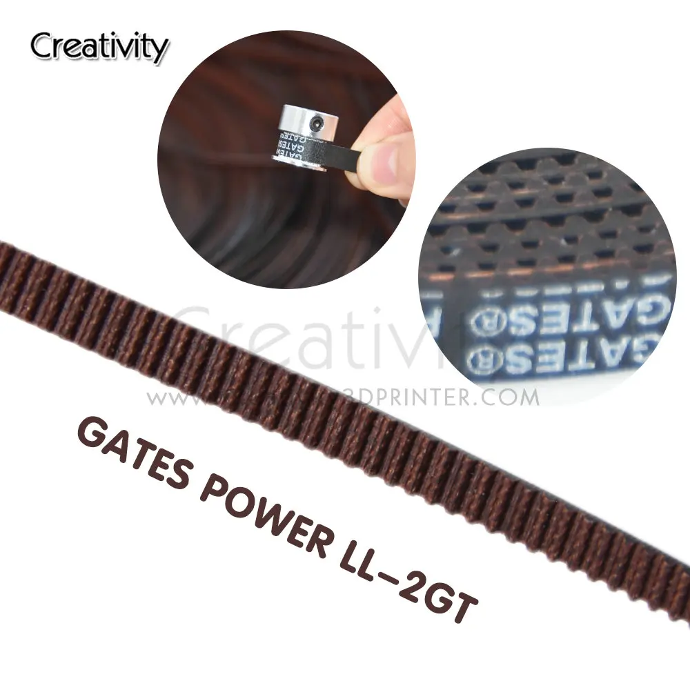 

GATES-LL-2GT Gear Synchronous Belt GT2 Width 6MM Timing belt Wear Resistant for Ender3 CR10 Anet High Quality