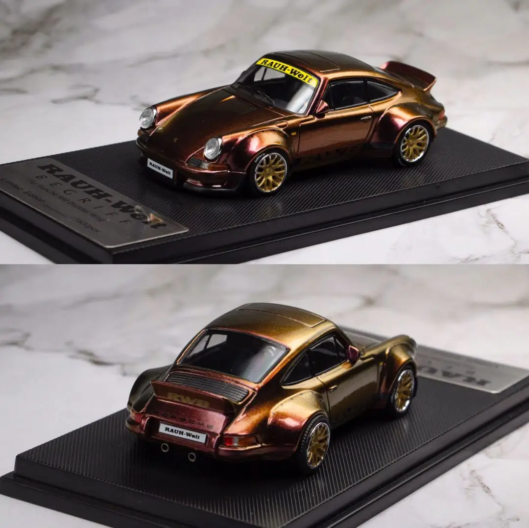 

MC alloy car model 1:64 Porsche RWB930 chameleon 911 wide-body simulation car model collection decoration gift