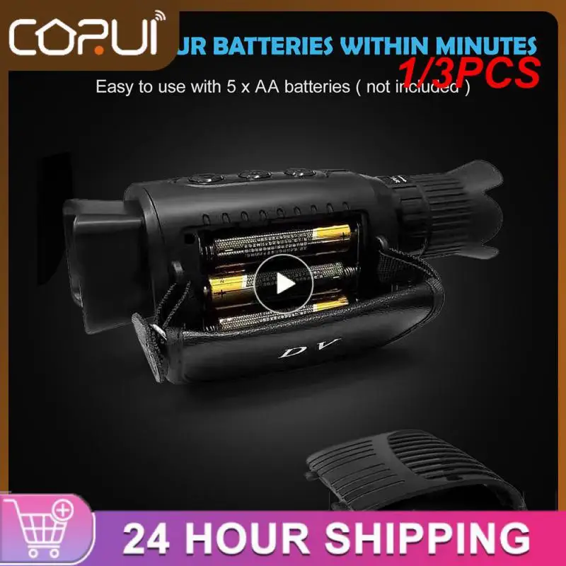

1/3PCS Rechargable Battery 1080p High Definition Infrared Night Vision Telescope Night Vision Camera Outdoor Hunting