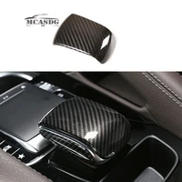 real dry hard carbon gear shift knob cover fit for mercedes benz gle 2020