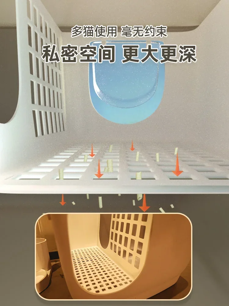 Угловой шкаф большой ящик для туалета закрытая мебель кошек милый туалет