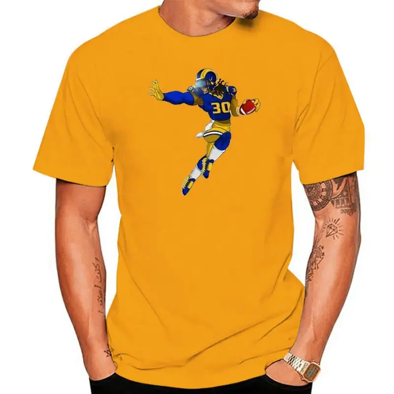 

New Todd Gurley Cartoon Football Fan T Shirt Usa Size S M L Xl 2Xl 3Xl Ha1 Summer O-Neck Tops Tee Shirt