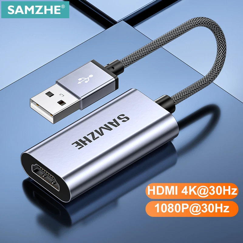 Карта видеозахвата SAMZHE 4K HDMI на USB