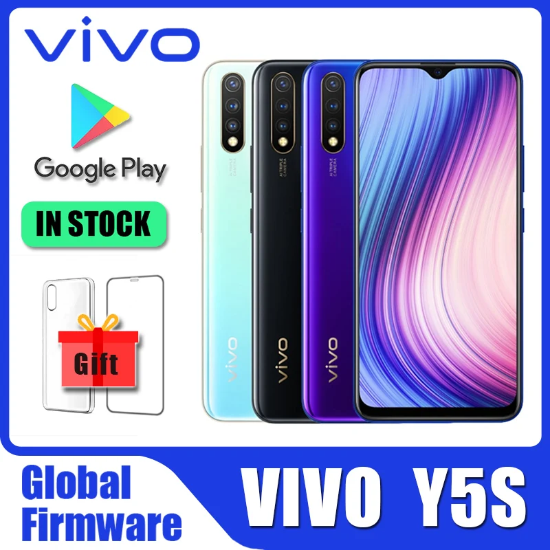 

Смартфон VIVO Y5s, 6 + 128 ГБ, 5000 МП, 3 задних камеры, Android 9, 18 Вт