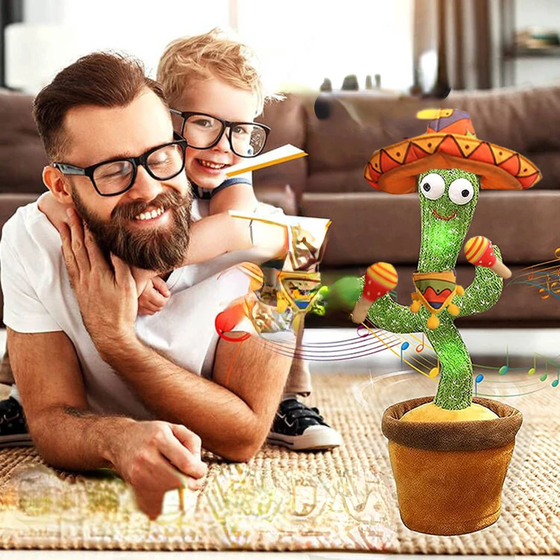 

Танцующий кактус, подарок на день рождения, мягкая плюшевая кукла, детский кактус может петь и танцевать, голосовое взаимодействие