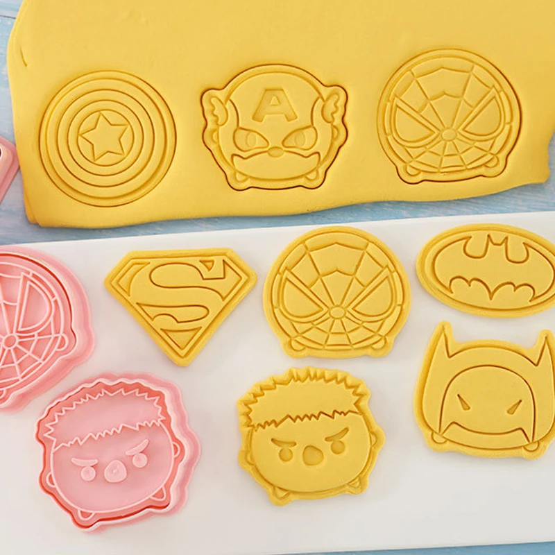 

8 Pcs/Set DIY Anime Cookie Cutter Tools Biscuit Mould Cookie Cutter 3D Biscuits Mold ABS Plastic Baking Mould Fondant Molds