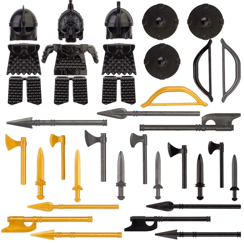 

36 Pcs Custom Weapon Set for Knight Custom Minifigures Weapon Set Figure Weapon Compatible with Lego