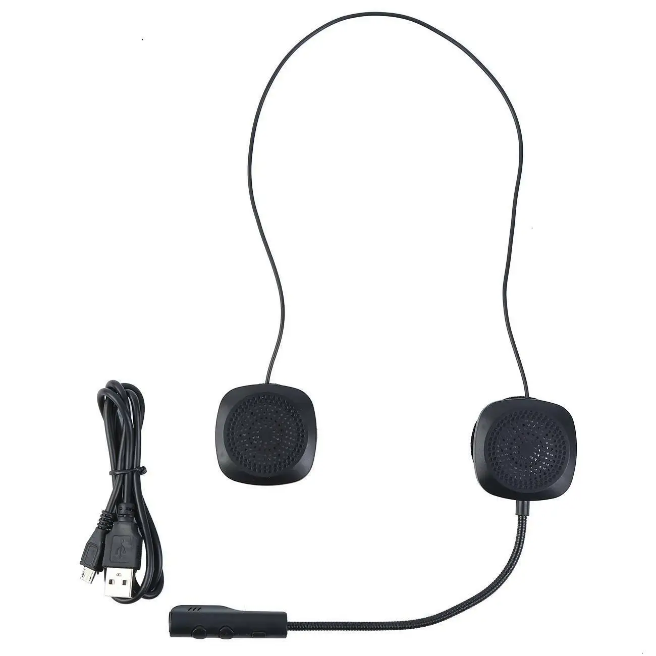 

Rechargeable Motorcycle Helmet Headset Speaker Bluetooth 5.0 EDR Music