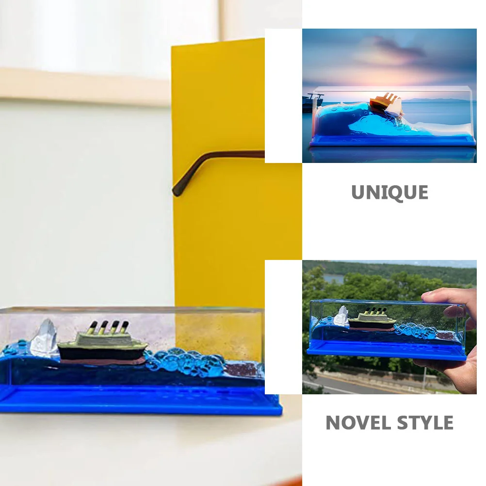 Игрушки для дома настольный орнамент круизный айсберг корабль ручной работы