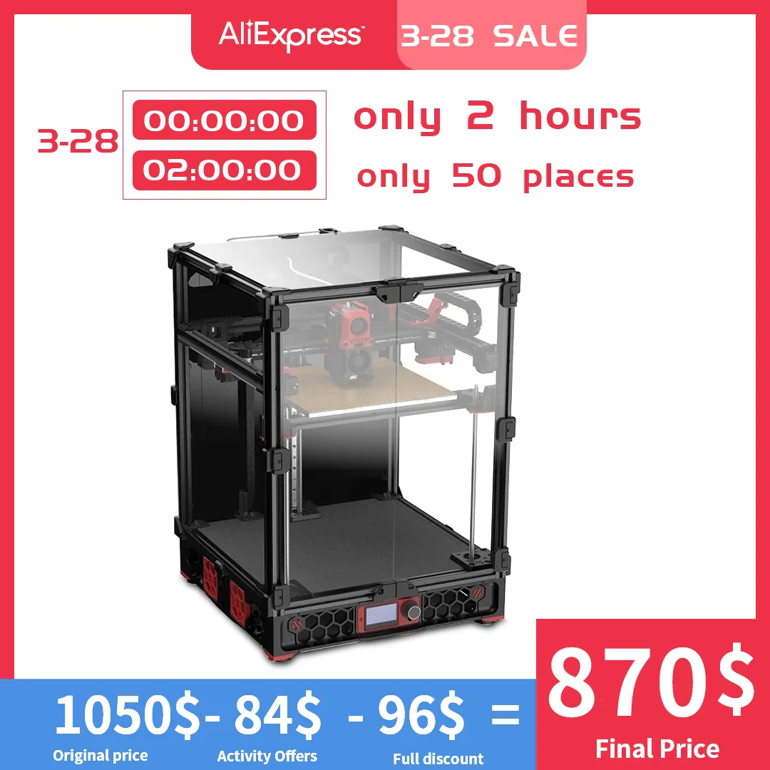 

Voron Trident 3D Printer CoreXY DIY 3D Printer Kit Multi-color profile 350mm*350mm*240mm/300*300*240mm 3D Printer