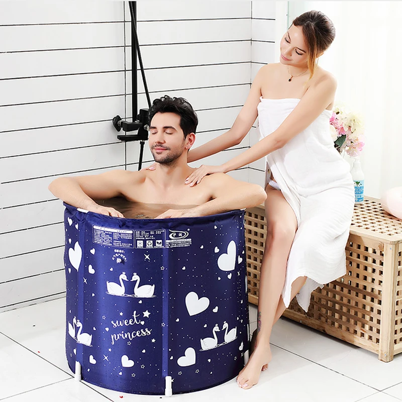 

Adult Folding Bathtub Sauna Portable Bath Barrel Large Bathtub Lid Inflatable Mobile Banheira Inflavel Bathtub Accesoires