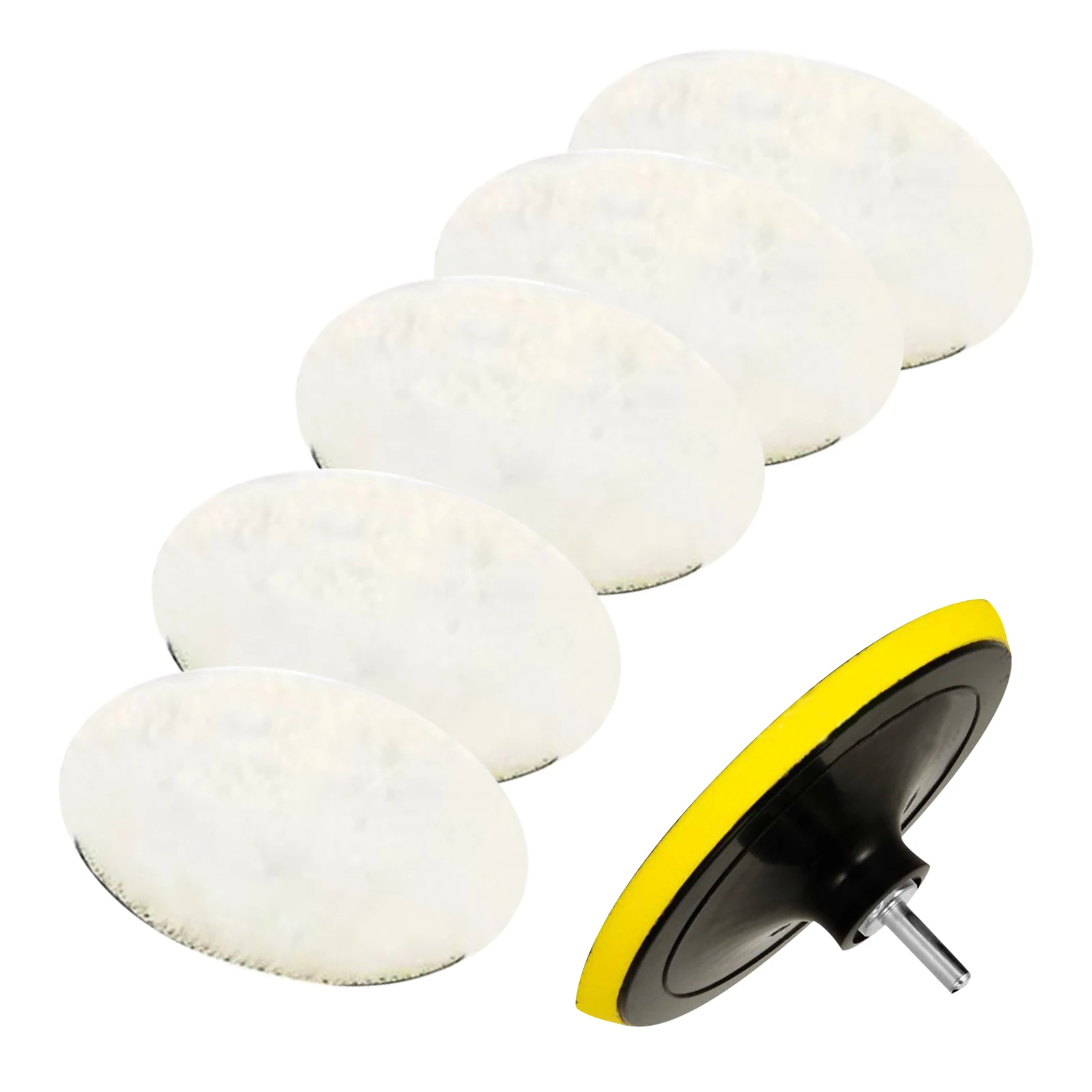 

Набор полировальных инструментов, комплект из 7 мягких насадок для полировки автомобиля, с круглой насадкой, легкая установка