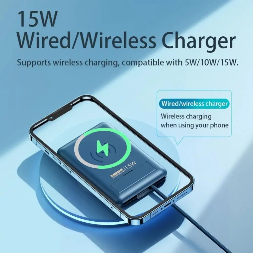 

Type-c To Type-c Type C Charge Cable Set 15w 6in1 With Box Holder Creative Wireless Charger For Iphone Huawei Xiaomi Portable