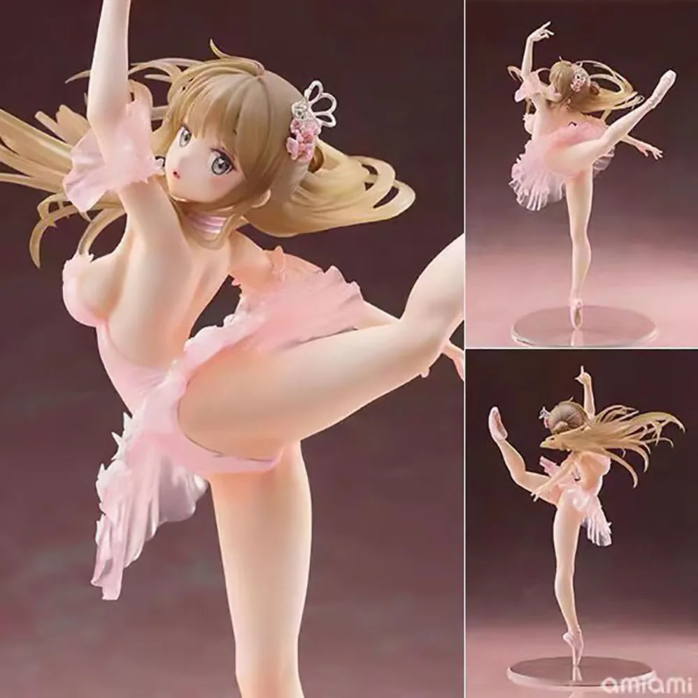

26cm 1/6 Dream Tech Sexy Ballerina Girl Pink Ballet Skirt Scaled Figure Swan Lake PVC Otaku Toy Collection