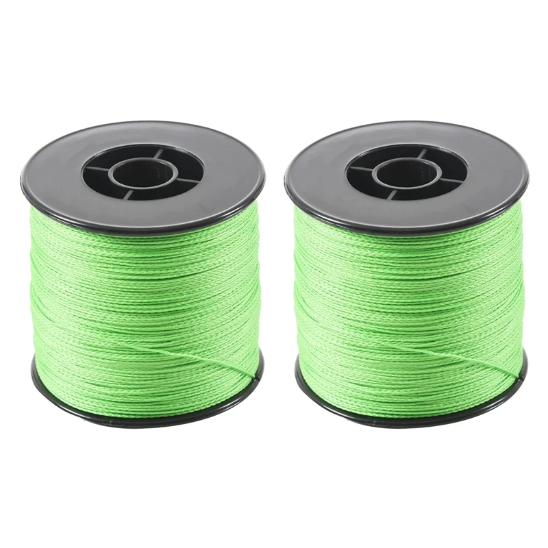 

2Pcs 500M 100LB 0.5Mm Super Strong Braided Fishing Line PE 4 Strands Color:Green