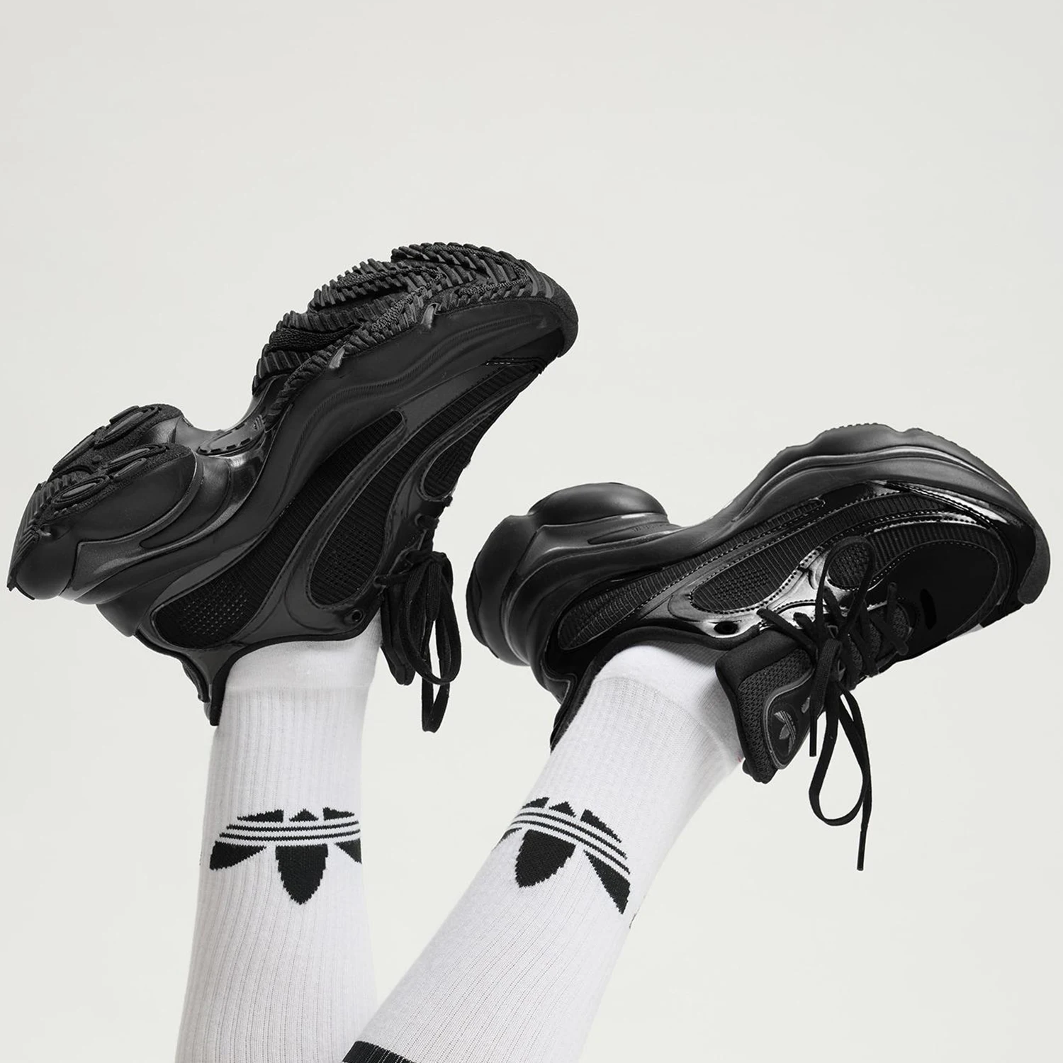 Фото Женские классические спортивные кроссовки Adidas Authentic Three Leaves с толстой подошвой в стиле ретро JS2468 №2