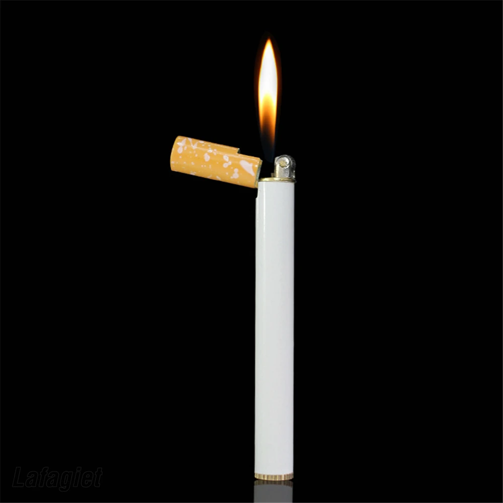 Refillable Turbo Butane Gas Lighter Mini Cigarette Case Port