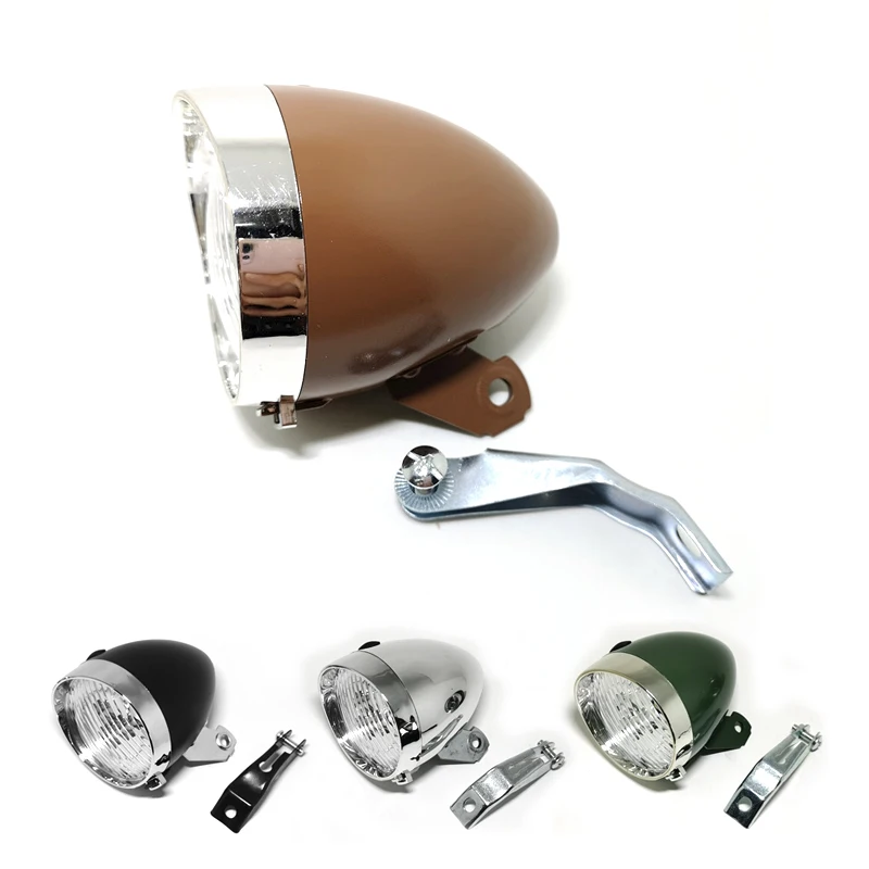 

Q404 Free Shipping Bicycle Retro Lights Headlamps Warheads British Cycling Headlights 3led Molded Case
