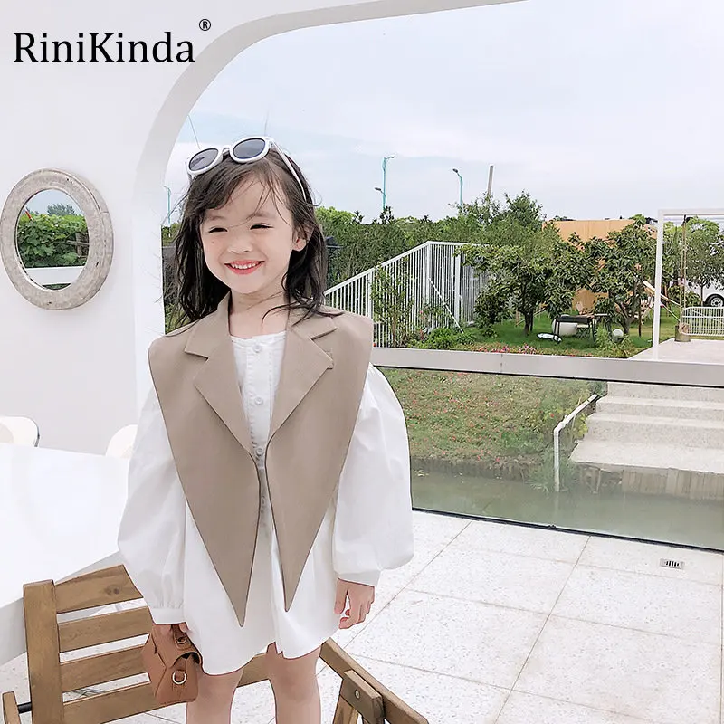 

Детский комплект для девочек на весну и лето, однотонная блузка на пуговицах с длинным рукавом + свободные костюмы, детская одежда для малышей, C01