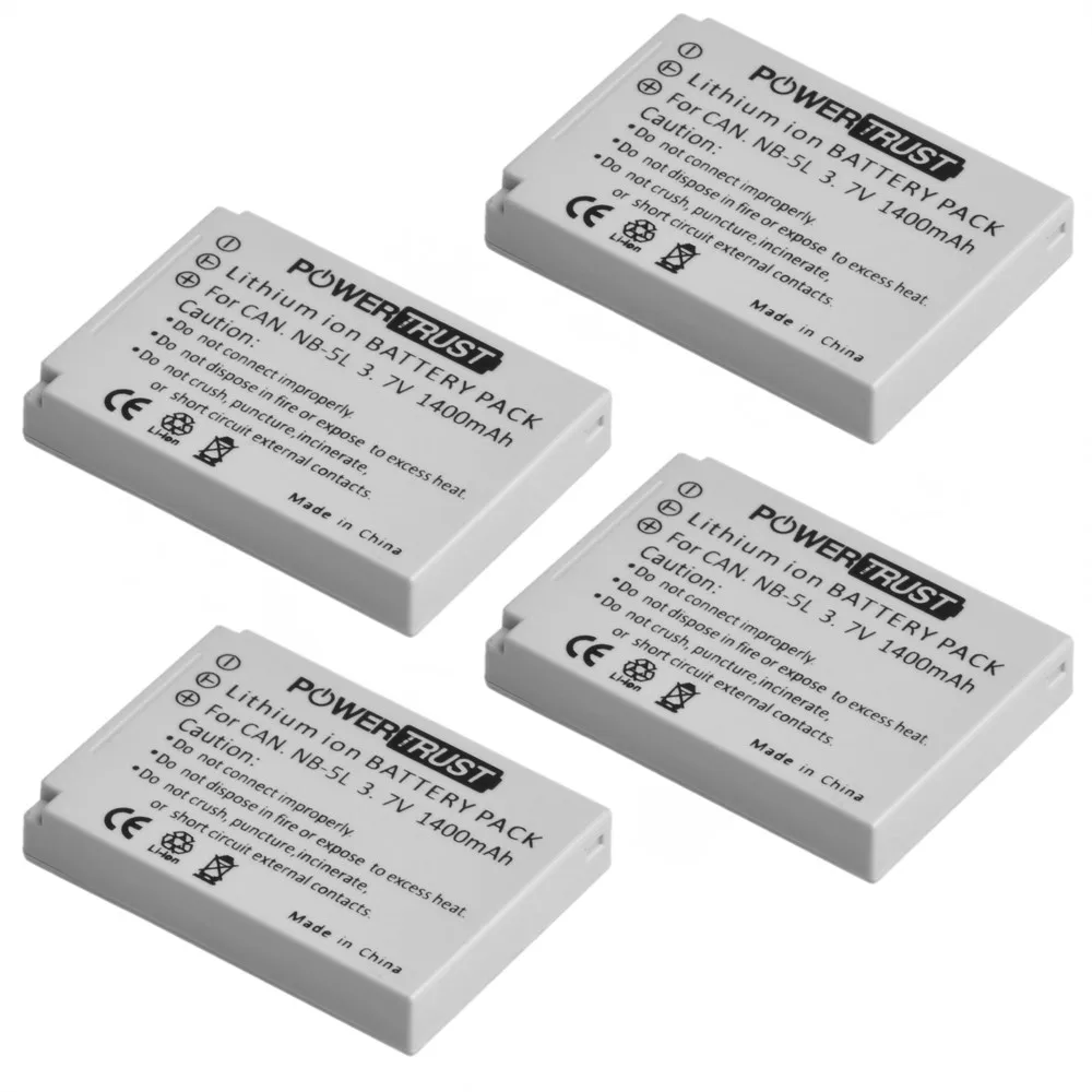 NB-5L Аккумулятор для Canon PowerShot S100 S110 SD700IS SD800IS, IXUS 870 IS, SD900, SD850IS, IXUS 950 IS, IXUS 970 IS, SX230 HS