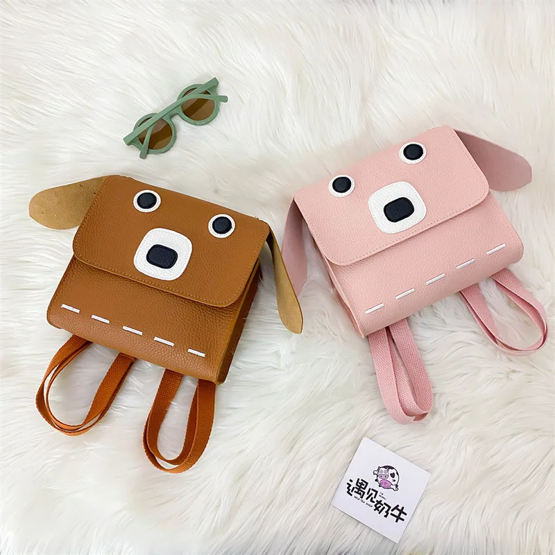 Lovely Retro Bear Backpack 2022 New Children's Bags Kindergarten Baby Korean Fashion Small Backpack Kids Backpacks Cartoon Bags