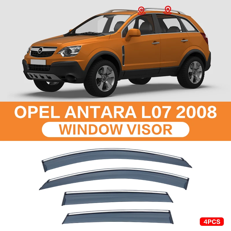 

4 шт./комплект, Пластиковые оконные козырьки для Opel Antara Mokka Astra K L07 2008-2023