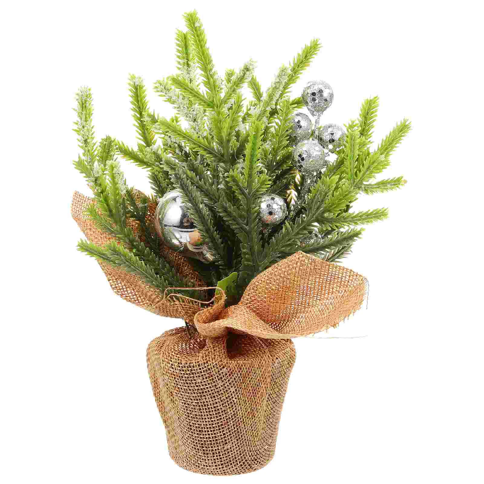 

Home Decor Creative Xmas Tree Adornment Pe Burlap Christmas Fashion Desktop Decoration