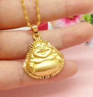 anglang charming valentine gifts buddha pendant jewelry gold colour pendant necklace for women mom girlfriend wife gifts