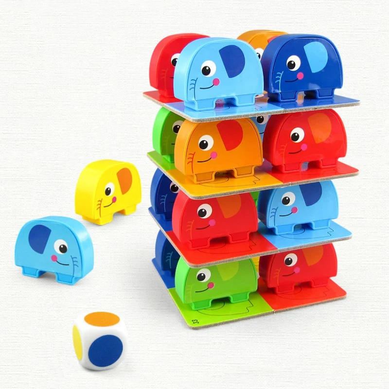 

Cartoon Animal Balance Building Blocks Stacking Games Kids Toys Toddlers Preschool Learning Educational Fine Motor Skill Toy