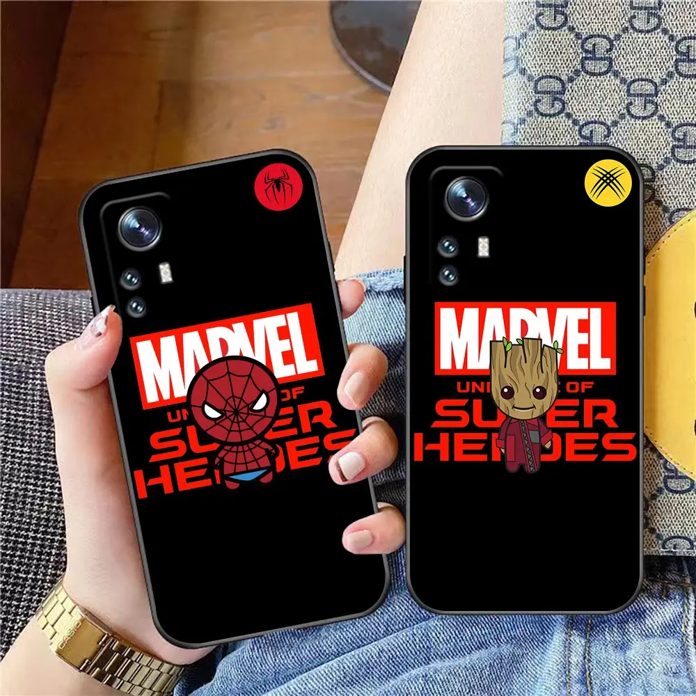 

Cartoon Avengers Marvel Heroes Cover Phone Case For Xiaomi 11 11X 11T 12 12X Poco F1 X3 M3 F3 GT M4 X4 NFC Pro Lite 5G NE Case