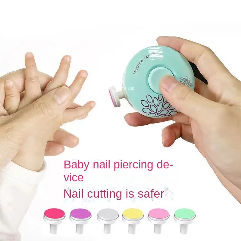 

Детский Электрический триммер для ногтей, детский инструмент для полировки ногтей, набор для ухода за ребенком, маникюрный набор, легкая Об...